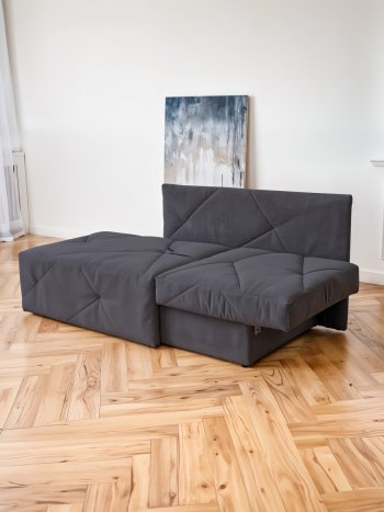 Диван 1010 графит, правый (BRENDOSS) в Берёзовском - beryozovskij.mebel-e96.ru