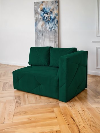 Диван 1010 изумруд, правый (BRENDOSS) в Берёзовском - beryozovskij.mebel-e96.ru