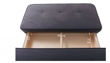 Диван-кровать 1001 графит (Brendoss) в Берёзовском - beryozovskij.mebel-e96.ru