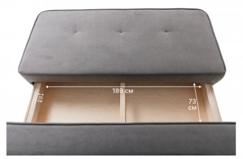 Диван-кровать 1001 серый (Brendoss) в Берёзовском - beryozovskij.mebel-e96.ru