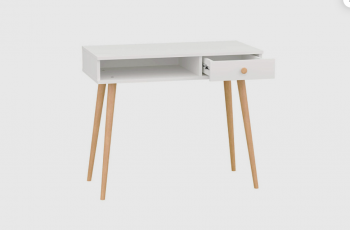 Стол письменный, арт.6-01101, белый (ГК) в Берёзовском - beryozovskij.mebel-e96.ru