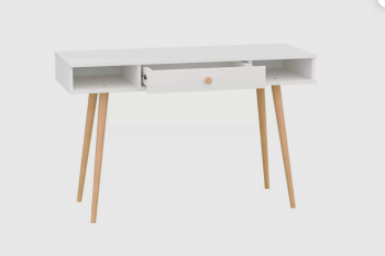 Стол письменный, арт.6-01102, белый (ГК) в Берёзовском - beryozovskij.mebel-e96.ru