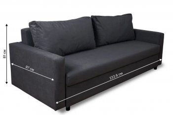Диван 730 графит (Brendoss) в Берёзовском - beryozovskij.mebel-e96.ru