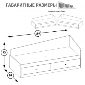 Кровать с ящиками Альфа 11.21 солнечный свет в Берёзовском - beryozovskij.mebel-e96.ru