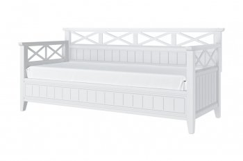Кровать из массива Амелия белый античный (БМ) в Берёзовском - beryozovskij.mebel-e96.ru