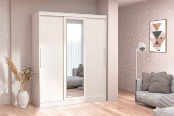 Шкаф-купе 1700 мм 3-х дверный с 1-м зеркалом (арт. 012) бодега (Диал) в Берёзовском - beryozovskij.mebel-e96.ru