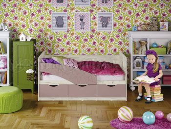 Кровать Бабочки Шарли пинк (Миф) в Берёзовском - beryozovskij.mebel-e96.ru