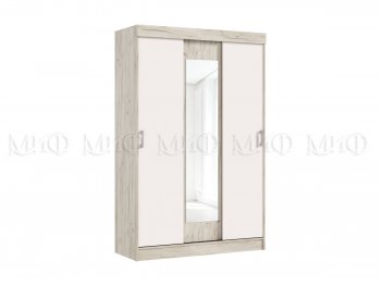 Шкаф-купе Бася 1300 мм крафт/кашемир (Миф) в Берёзовском - beryozovskij.mebel-e96.ru | фото