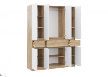 Шкаф 1600 мм Бостон Лайт ШК-004 белый (Стиль) в Берёзовском - beryozovskij.mebel-e96.ru