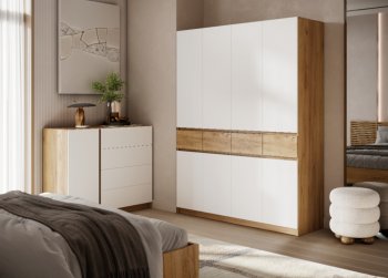 Шкаф 1600 мм Бостон Лайт ШК-004 белый (Стиль) в Берёзовском - beryozovskij.mebel-e96.ru