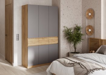 Спальный гарнитур Бостон Лайт серый (Стиль) в Берёзовском - beryozovskij.mebel-e96.ru