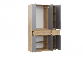 Спальный гарнитур Бостон Лайт серый (Стиль) в Берёзовском - beryozovskij.mebel-e96.ru