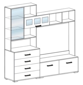 Стенка Яна ТВ 751 (СтендМ) в Берёзовском - beryozovskij.mebel-e96.ru