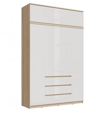 Шкаф 1600 мм Челси с антресолью сонома (Миф) в Берёзовском - beryozovskij.mebel-e96.ru