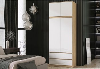 Шкаф Челси с антресолью 900 мм Сонома (Миф) в Берёзовском - beryozovskij.mebel-e96.ru