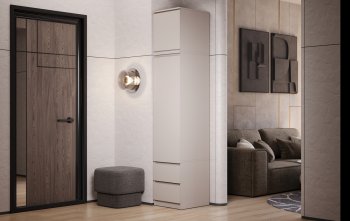 Пенал Челси 450 мм с антресолью Кашемир (Миф) в Берёзовском - beryozovskij.mebel-e96.ru