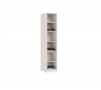 Пенал 400 мм Челси (1 створка) с антресолью, Кашемир (Миф) в Берёзовском - beryozovskij.mebel-e96.ru