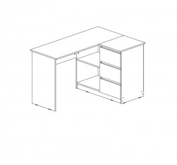 Стол письменный Челси угловой кашемир (Миф) в Берёзовском - beryozovskij.mebel-e96.ru
