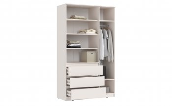 Шкаф 1200 мм Челси с антресолью, сонома/белый (Миф) в Берёзовском - beryozovskij.mebel-e96.ru