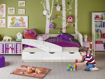 Кровать Дельфин шарли белый (Миф) в Берёзовском - beryozovskij.mebel-e96.ru