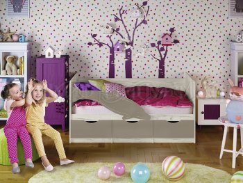 Кровать Дельфин №1 шарли мокко (Миф) в Берёзовском - beryozovskij.mebel-e96.ru