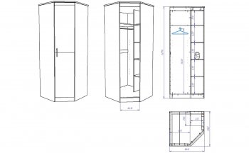 Шкаф угловой Денвер (СБК) в Берёзовском - beryozovskij.mebel-e96.ru