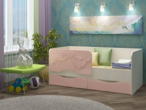 Детская кровать Дельфин-2 МДФ розовый, 80х160 в Берёзовском - beryozovskij.mebel-e96.ru
