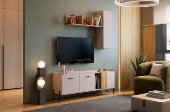 Стенка Доминика модульная  (Мебельсон) в Берёзовском - beryozovskij.mebel-e96.ru