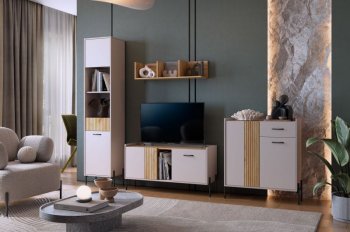 Стенка Доминика модульная  (Мебельсон) в Берёзовском - beryozovskij.mebel-e96.ru