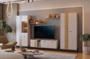 Стенка Доминика модульная  (Мебельсон) в Берёзовском - beryozovskij.mebel-e96.ru