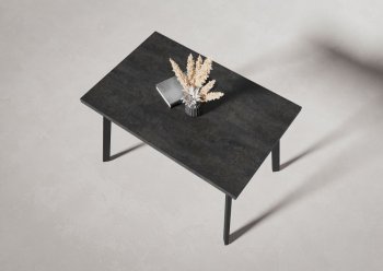 Стол нераздв. Дублин 32 КРАФТ В2, ЛДСП Цемент темный (Вудман) в Берёзовском - beryozovskij.mebel-e96.ru