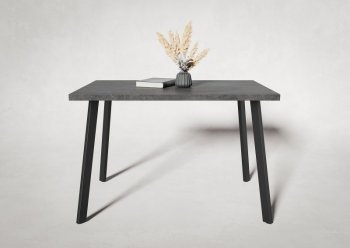 Стол нераздв. Дублин 32 КРАФТ В2, ЛДСП Цемент темный (Вудман) в Берёзовском - beryozovskij.mebel-e96.ru