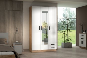 Шкаф 1200 мм Эконом с зеркалом (Зарон) в Берёзовском - beryozovskij.mebel-e96.ru