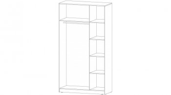 Шкаф 1200 мм Элегант графит (Лин) в Берёзовском - beryozovskij.mebel-e96.ru