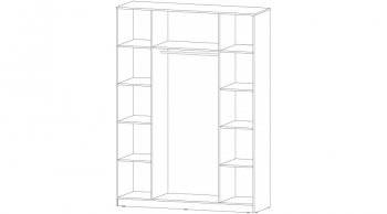 Шкаф 1600 мм Элегант графит (Лин) в Берёзовском - beryozovskij.mebel-e96.ru