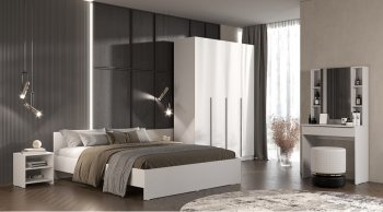 Кровать двуспальная Элегант белый (Лин) в Берёзовском - beryozovskij.mebel-e96.ru