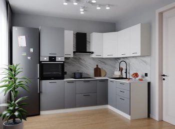 Угловой кухонный гарнитур Элеганция 2400*1600 мм Sanvut в Берёзовском - beryozovskij.mebel-e96.ru