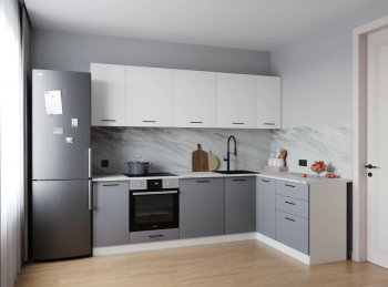 Угловой кухонный гарнитур Элеганция 2600*1600 мм Sanvut в Берёзовском - beryozovskij.mebel-e96.ru