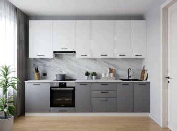 Кухонный гарнитур высокий Элеганция 3000 мм (Санвут) в Берёзовском - beryozovskij.mebel-e96.ru