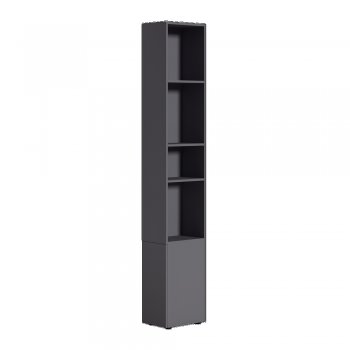 Шкаф торцевой Эйр 16.323 графит (Моби) в Берёзовском - beryozovskij.mebel-e96.ru