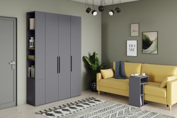 Шкаф модульный Эйр, графит (Моби) в Берёзовском - beryozovskij.mebel-e96.ru