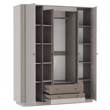 Шкаф 1700 мм Фантазия 34.01 кашемир (Олмеко) в Берёзовском - beryozovskij.mebel-e96.ru