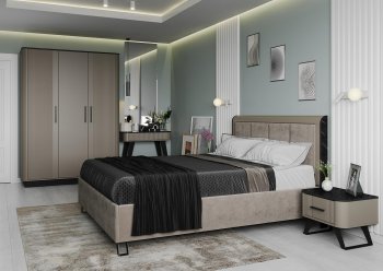 Спальный гарнитур Фиделия, модульный (Олмеко) в Берёзовском - beryozovskij.mebel-e96.ru