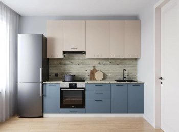 Кухонный гарнитур Фьюжн 2400 мм Sanvut в Берёзовском - beryozovskij.mebel-e96.ru