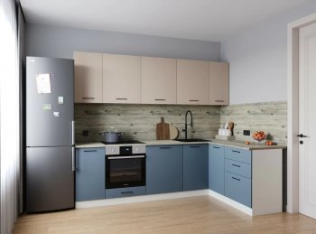 Угловой кухонный гарнитур Фьюжн 2600*1600 мм Sanvut в Берёзовском - beryozovskij.mebel-e96.ru