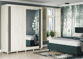 Шкаф-купе 2000 мм Форест крафт белый (Стиль) в Берёзовском - beryozovskij.mebel-e96.ru