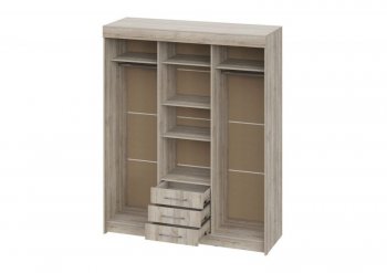 Шкаф-купе 1700 мм Фортуна (Дуб крафт серый) (ИЦ) в Берёзовском - beryozovskij.mebel-e96.ru