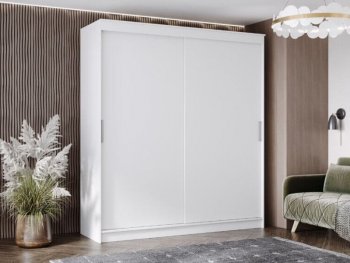 Шкаф-купе 2000 мм Гранд-1 ЛДСП, белый гладкий (Эра) в Берёзовском - beryozovskij.mebel-e96.ru