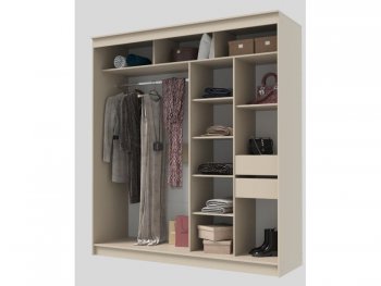Шкаф-купе 2000 мм Гранд-1 ЛДСП/Зеркало, Сатин (Эра) в Берёзовском - beryozovskij.mebel-e96.ru