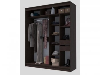Шкаф-купе 2000 мм Гранд-1 ЛДСП, венге (Эра) в Берёзовском - beryozovskij.mebel-e96.ru
